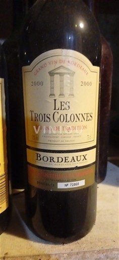 Bordeaux Les Trois Colonnes 2000