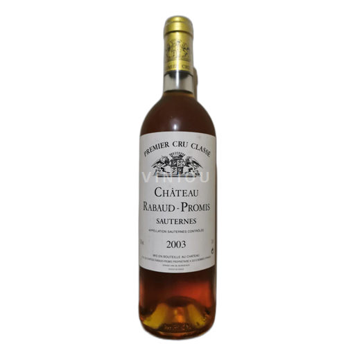 Bordeaux Sauternes Château Rabaud-Promis 2003