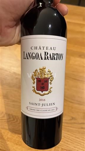 Bordeaux Saint-Julien Grand Cru Château Langoa Barton 2016
