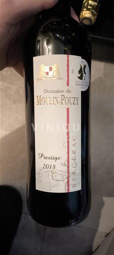 Lounais-Ranska Bergerac Moulin-Pouzy Prestige 2018