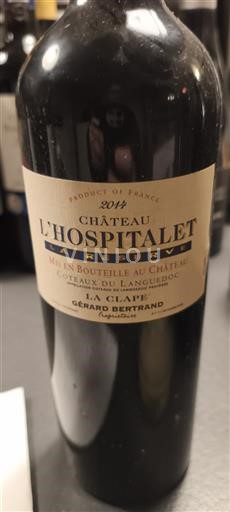 Languedoc La Clape Château L'Hospitalet Réserve 2014
