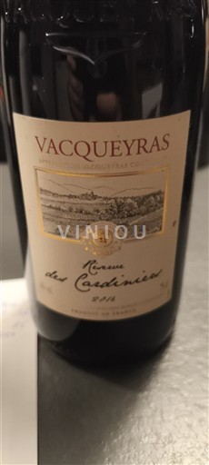 Rhône-dalen Vacqueyras Rêve des Cardiniers 2018