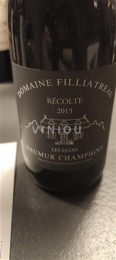 Vallée de la Loire Saumur-champigny Domaine Filliatreau Les Ecois 2015