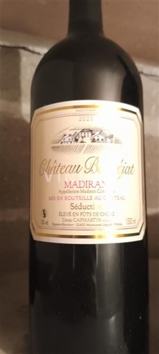 Lounais-Ranska Madiran Château Barréjat Séduction 2021