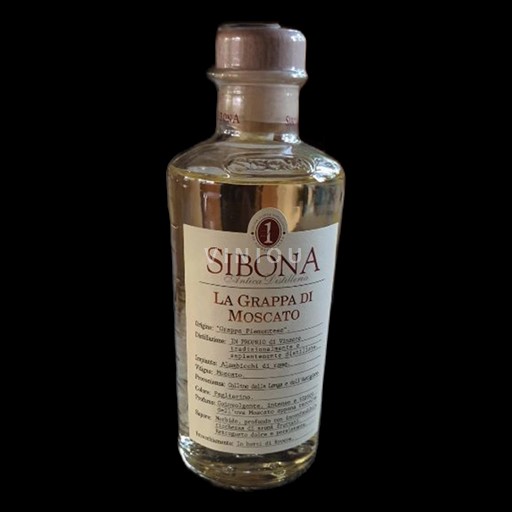 Žganja Vinjak Grappa di Moscato Sibona Antica Distilleria 6a Italija Piemont