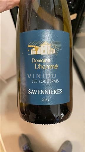 Thung lũng sông Loire Savennières Domaine Dhommé Les Fougerais 2023