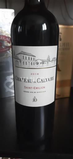 Bordeaux Saint-Émilion Château Calvaire 2018