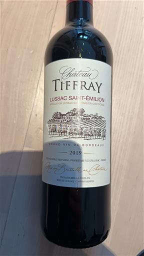 Bordo Лусак-Сент-Емилион Château Tiffray 2019