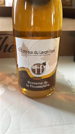 Loiredalen Coteaux-du-Layon Domaine La Housselière Icke årgångsbetecknad
