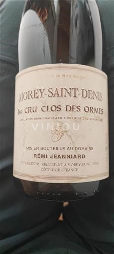 Burgundi Morey-Saint-Denis Premier Cru Rémi Jeanniard Clos des Ormes 2018