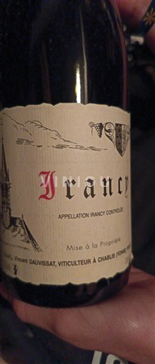 Borgonha Irancy Vincent Dauvissat 2022