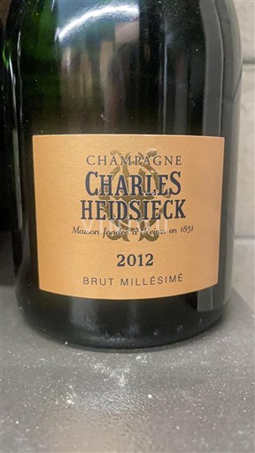 Champagne Sâm-panh Charles Heidsieck Brut Millésimé 2012