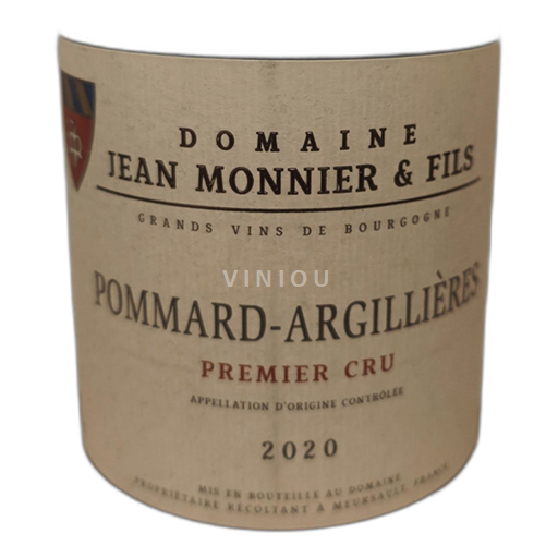Burgundija Pommard Domaine Jean Monnier & Fils Argillieres Premier Cru 2020