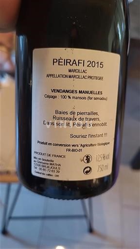 Southwest Marcillac Matha Pèirafi 2015