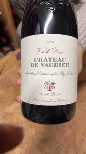 Thung lũng Rhône Châteauneuf-du-pape Château Vaudieu Val de Dieu 2016