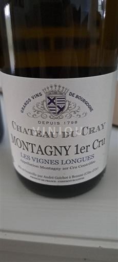 Borgoña Montagny Premier Cru Château Cray Les Vignes Longues 2022