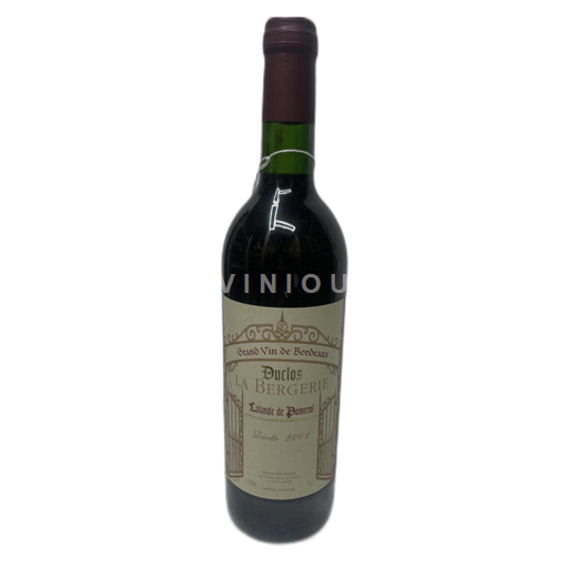 Bordeaux Lalande-de-Pomerol Duclos la bergerie  2001