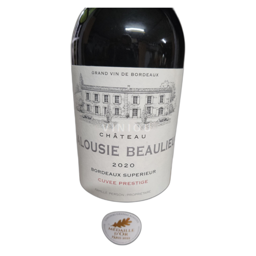Bordéus Bordeaux Superior Château Jalousie Beaulieu Prestige 2020