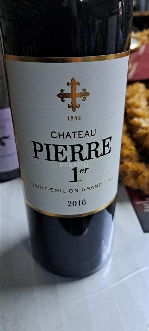 Bordeaux Saint-Émilion Grand Cru Château Pierre 1er 2016
