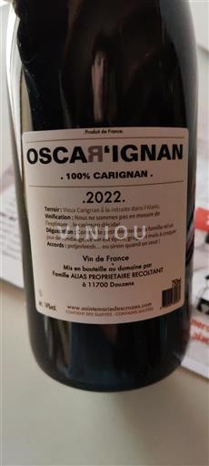 Languedoc No especificado Domaine Sainte Marie des Crozes Oscar'ignan 2022