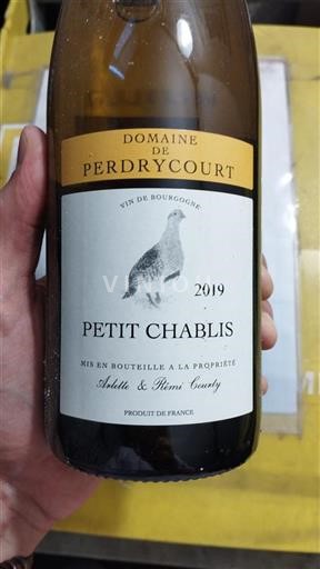 Burgundsko Petit-chablis Domaine Perdrycourt 2019