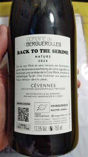 Languedoc und Roussillon Cévennen Domaine Bergeriolles Back to the Serine 2024