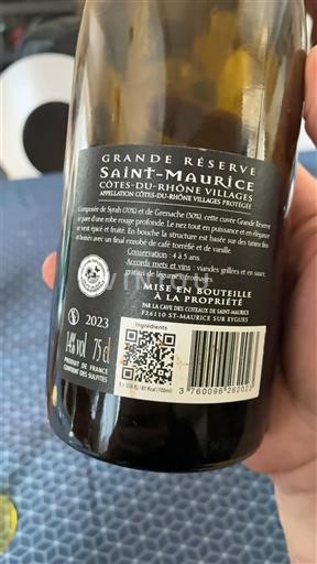 Thung lũng Rhône Côtes-du-rhône-villages Château Saint Maurice Grande Réserve 2023