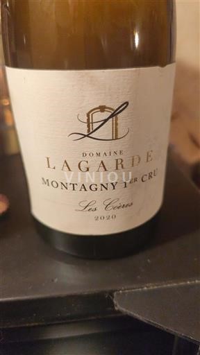 Borgoña Montagny Premier Cru Domaine Lagarde Les Coères 2020