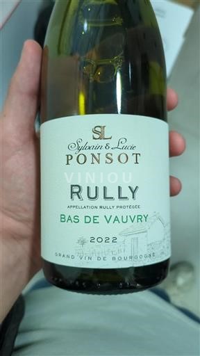 Burgundsko Rully Sylvain & Lucie Ponsot Bas de Vauvry 2022
