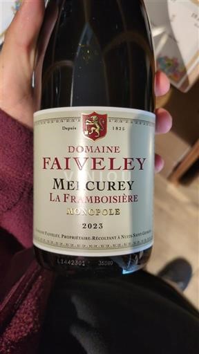 Burgundy Mercurey Faiveley La Framboisière 2023