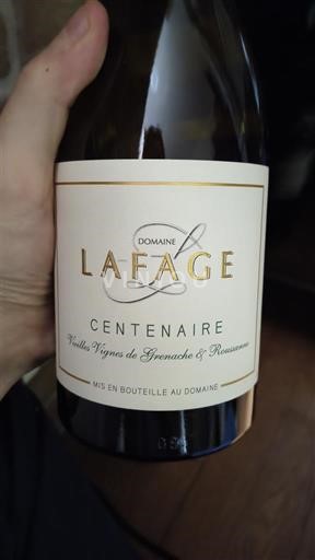 Rượu vang Blanc sec Centenaire Lafage 2024 Pháp Languedoc và Roussillon Côtes Catalanes IGP