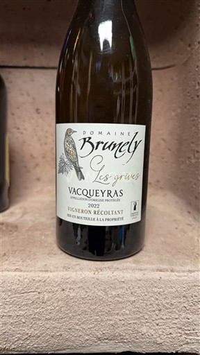Valea Ronului Vacqueyras Domaine Brunely Les grives 2022
