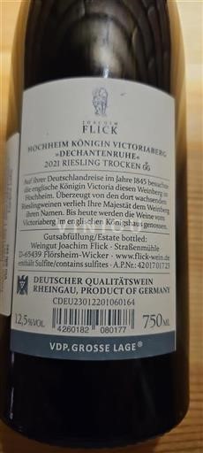 Rheingau Joachim Flick Dechantennruhe 2021
