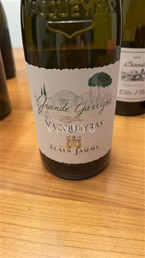 Rhône-dalen Vacqueyras Alain Jaume Grande Garrigue 2023