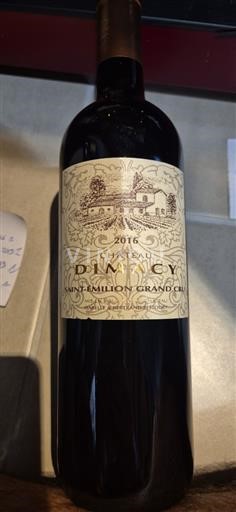 Bordeaux Saint-Émilion Grand Cru Grand Cru Château Dimacy 2016