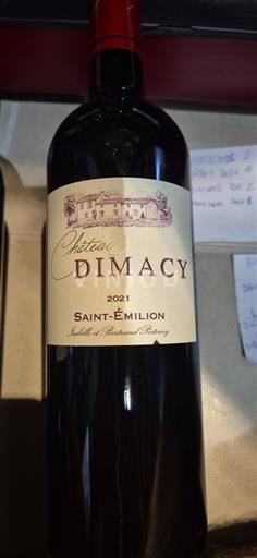 Bordeaux Saint-Émilion Château Dimacy 2021