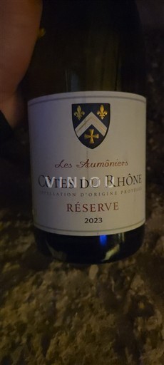 Rhônedalen Côtes du Rhône Les Aumôniers Réserve 2023