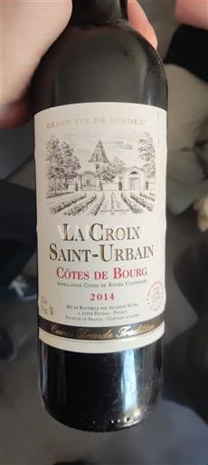 Bordeaux Côtes-de-bourg La Croix Saint-Urbain 2014