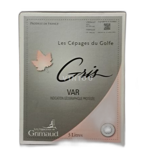 Provence, hạ lưu Rhône, Corse Var Les vignerons de grimaud Gris Không niên vụ