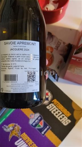 Savoie en Bugey Apremont Le Vigneron Savoyard 2024