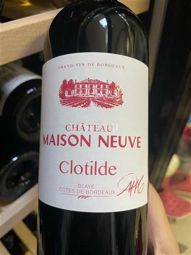 Bordeaux Blaye-Côtes-de-Bordeaux Château Maison Neuve Clotilde 2023