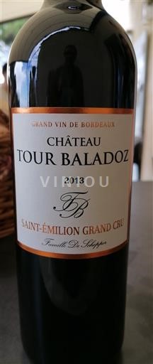 Burdeos Saint-Émilion Gran Cru Grand Cru Château Tour Baladoz 2013