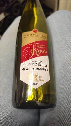 Alsacia Alsacia Gran Cru Grand Cru Raymond & Martin Klein Zinnkoepflé Gewurztraminer 2021