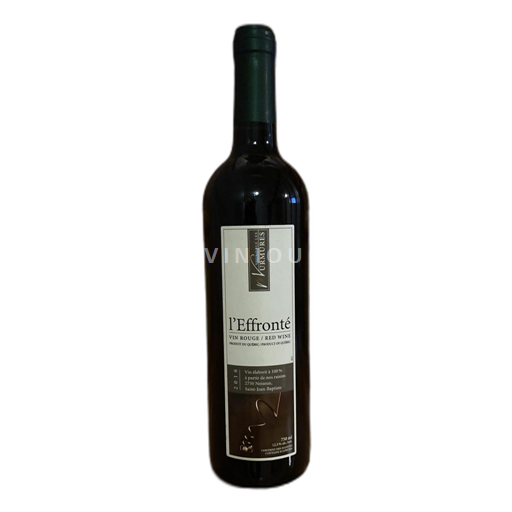 Québec Montérégie Vignoble Les Murmures L'effronté 2016