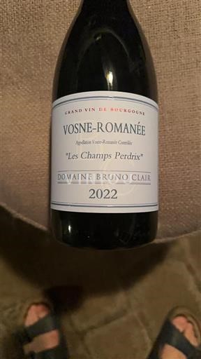 Burgundy Vosne-Romanée Domaine Bruno Clair Les champs perdrix 2022