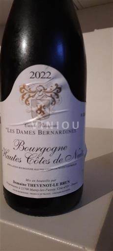 Burgundsko Côte de nuits villages Les Dames Bernardines Les Hautes de Nuits 2022