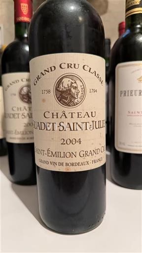 Bordeaux Saint-Émilion Grand Cru Château Guadet-Saint-Julien 2004