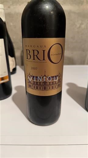 Bordeaux Margaux Château Cantenac Brown Brio 2007