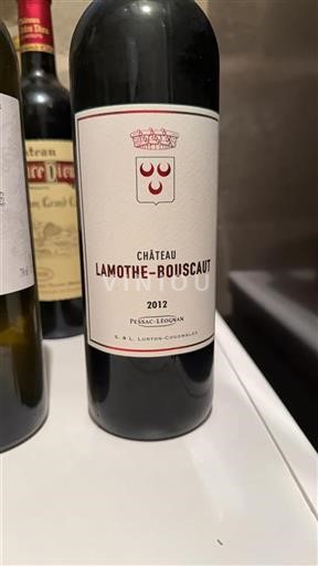 Bordeaux Pessac-Léognan Château Lamothe-Bouscaut 2012