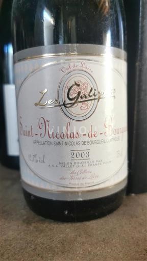 Loire-dalen Saint-Nicolas-De-Bourgueil Les Galipes 2003